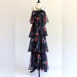 Floral vintage dress from the 70s